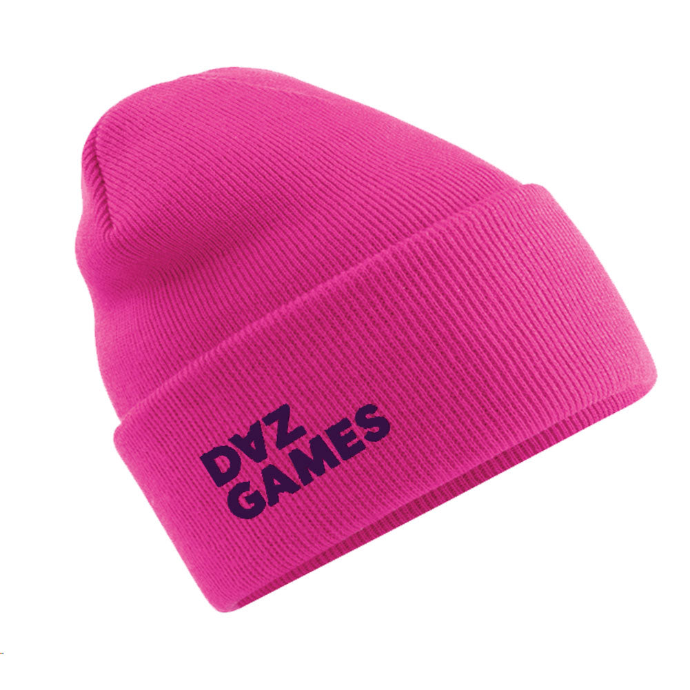 Pink Daz Games Beanie – Daz Black uk - Main Image
