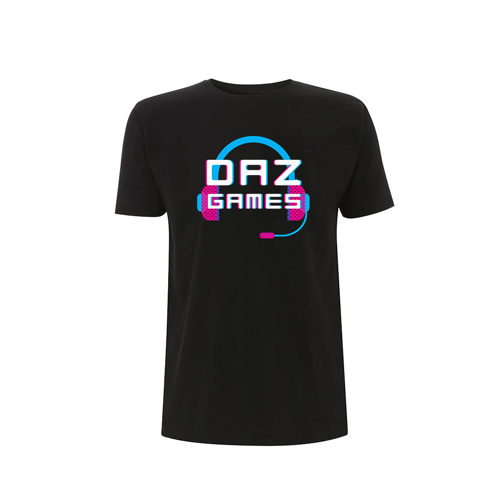 DAZ GAMES HEADPHONE BLACK T-SHIRT