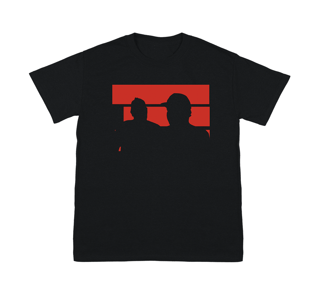 RED OFF THE HOOK T SHIRT BLACK