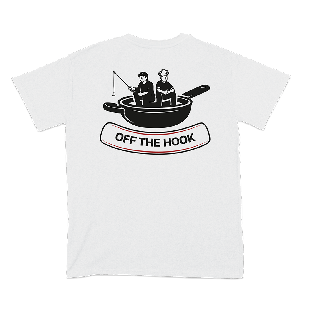 OFF THE HOOK WHITE TEE