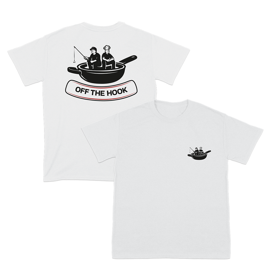 OFF THE HOOK WHITE TEE