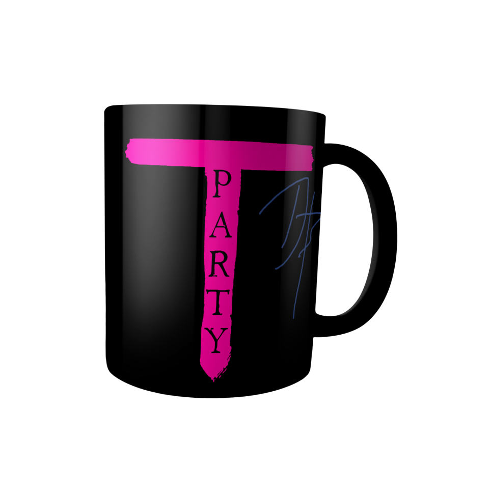 'T Party' Black Mug O/S